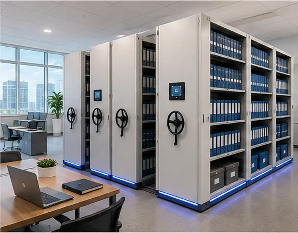 Smart shelving for enterprise document storage