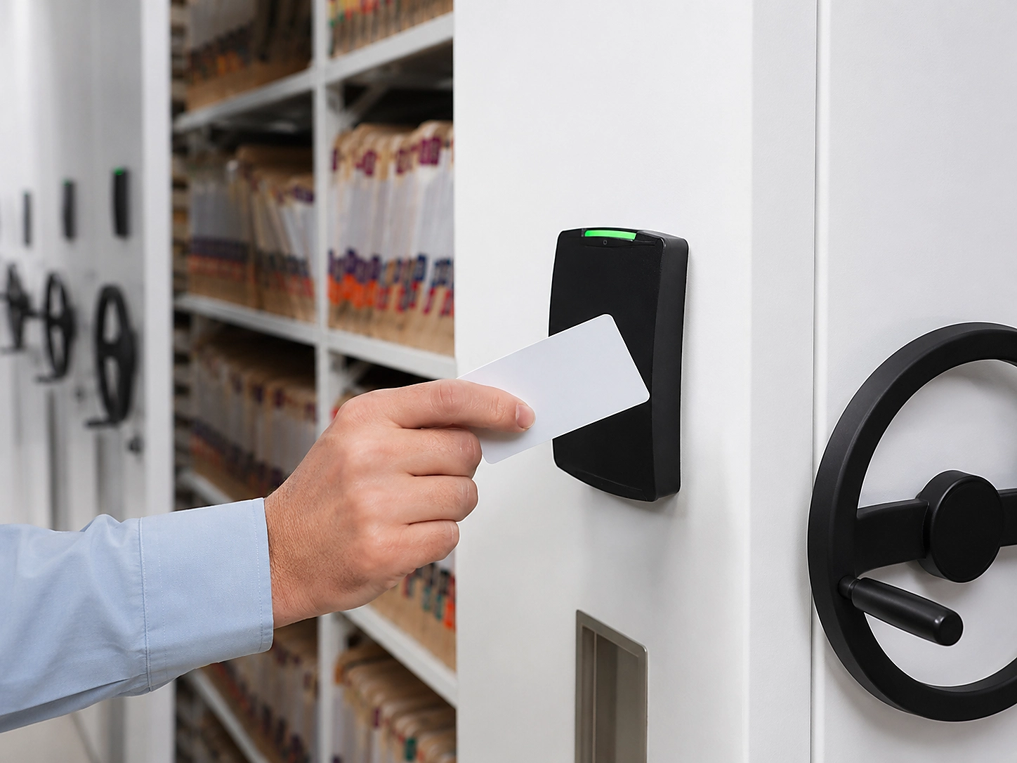 Hospital medical records access control for archive storage