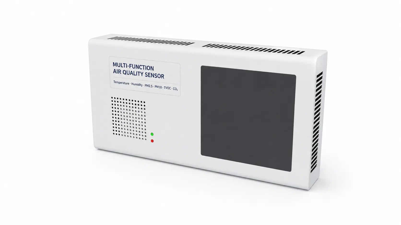 Air quality monitoring system with eight-in-one monitor for archive rooms